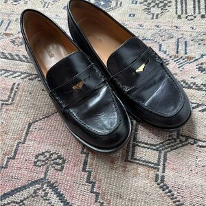 Madewell Grayson Black Leather Penny Loafers